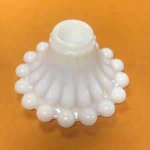 Vintage Anchor Hocking Berwick aka Boopie Milk Glass Candlestick